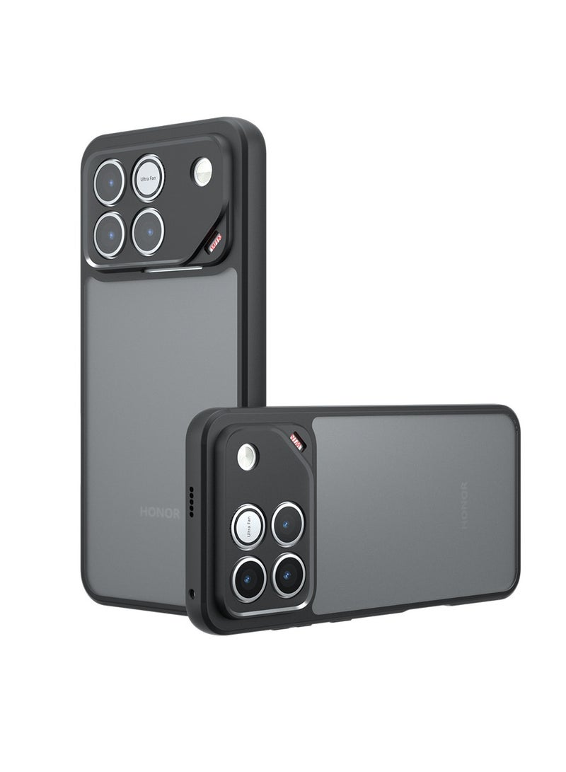 عام غطاء واقي متوافق مع غطاء حماية هاتف Honor WIN / WIN RT: يتميز بإطار سيليكون مرن رقيق وخفيف الوزن + لوح خلفي من الأكريليك الشفاف. - Image 1